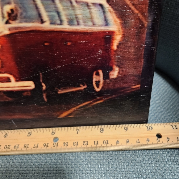 Kitschy Wooden silkscreen art- California - Picture 5 of 7